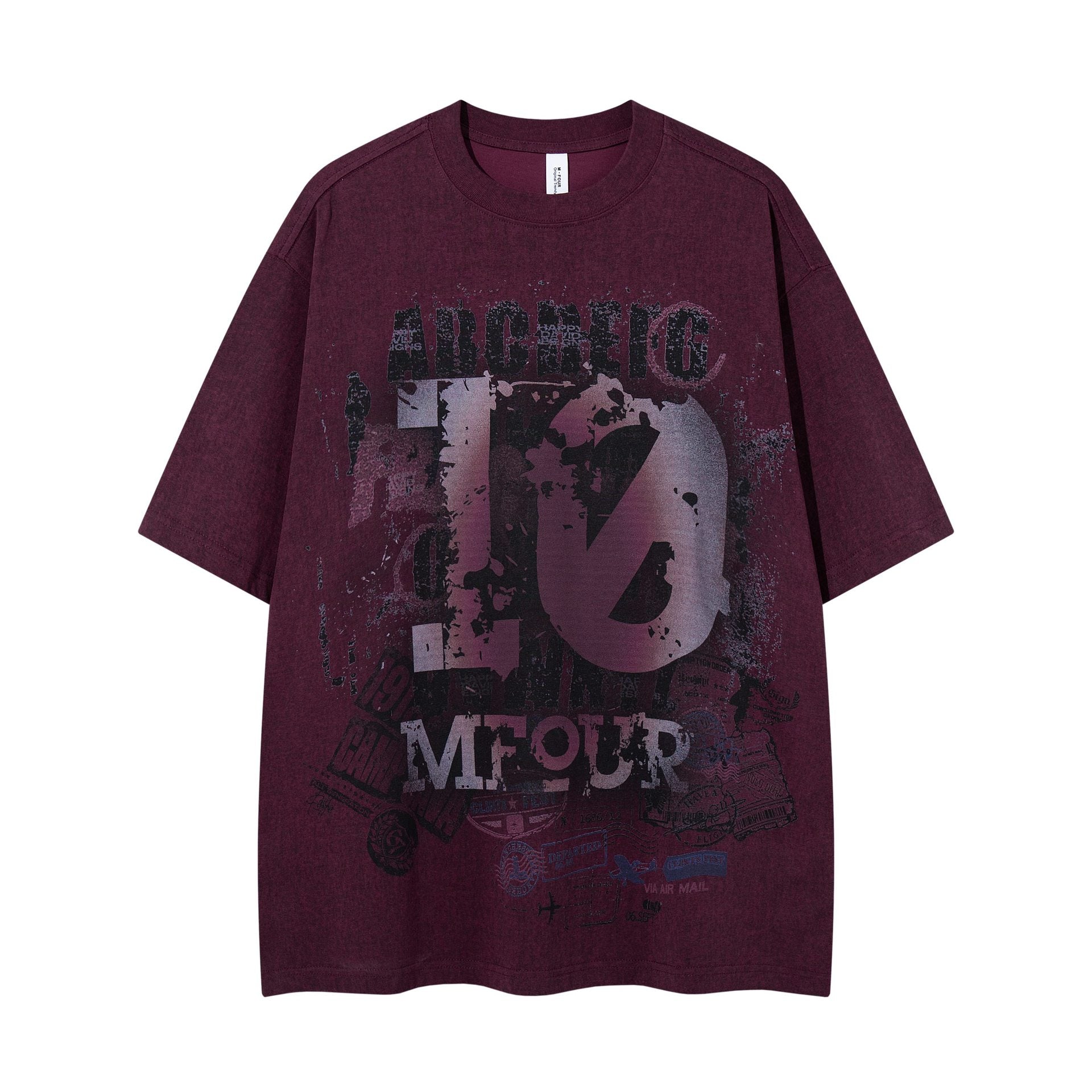 Volkswagen Cotton Short Sleeve T Shirt Loose Fit With Fragmented Flowers Print