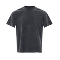 Vintage Black Floral Print Short Sleeve Cotton Blend Mens Tee