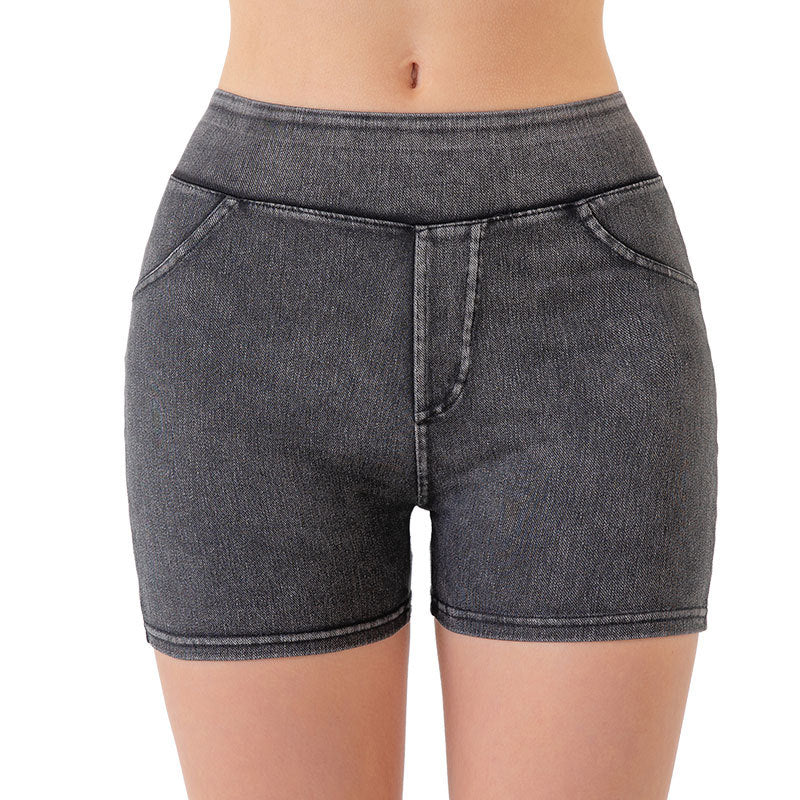 High Waist Hip Lifting Yoga Cowboy Shorts For Women Slimming Compression Pants