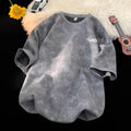 Youth Trend Letter Tee Tie Dye Short Sleeve Shirt For Men