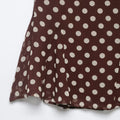 Lace Bow Fishtail Polka Dot Midi Skirt For Women Casual