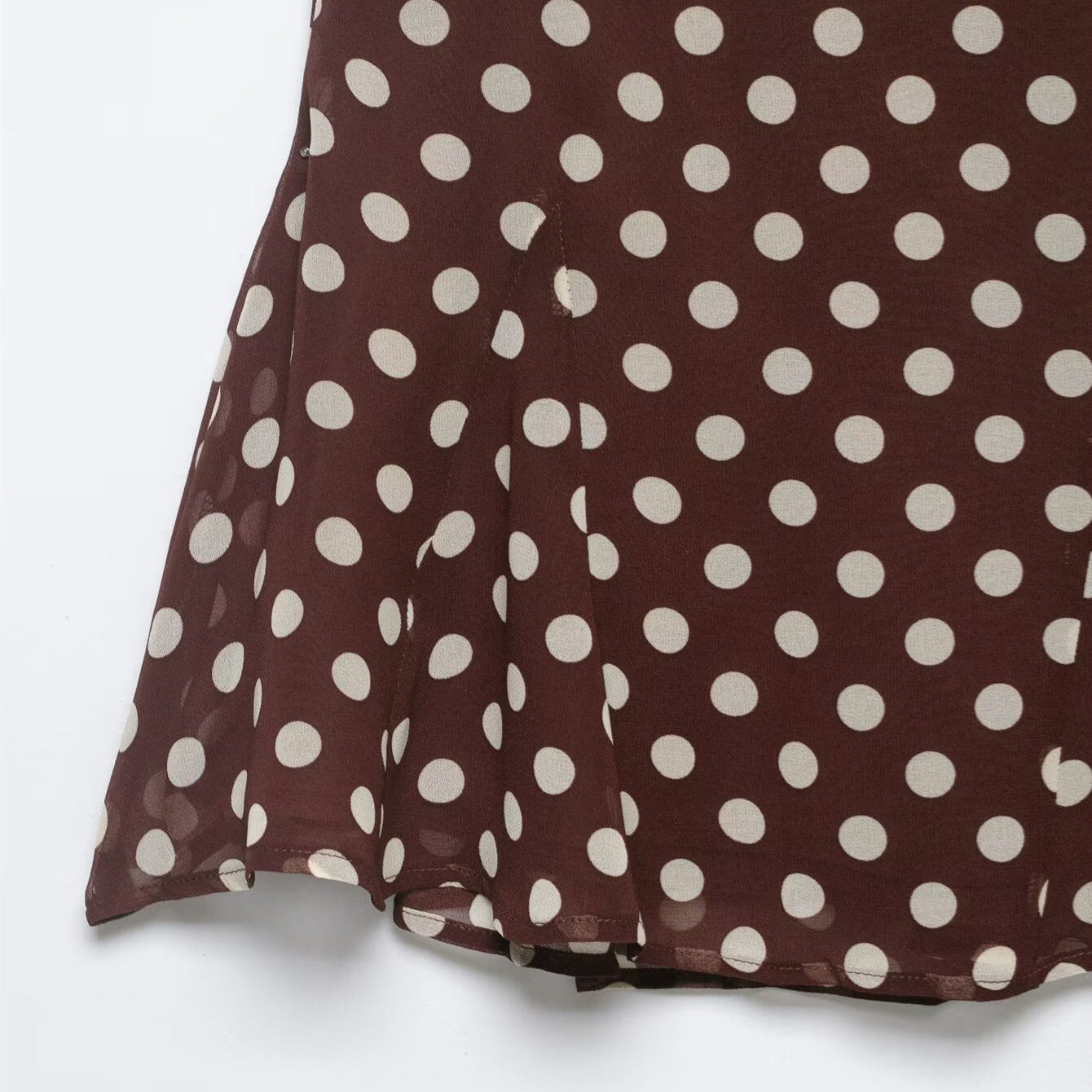 Lace Bow Fishtail Polka Dot Midi Skirt For Women Casual