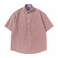 Cotton Plaid Shirt Tee With Letter Print For Casual Summer